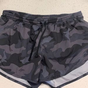 Dry fit camo athletic shorts